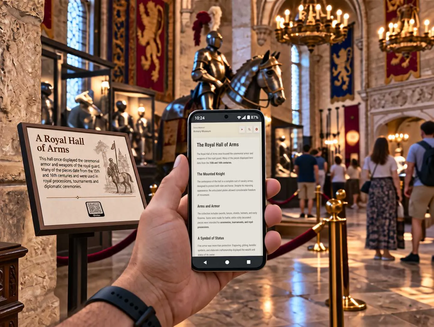 Museums visitor information example