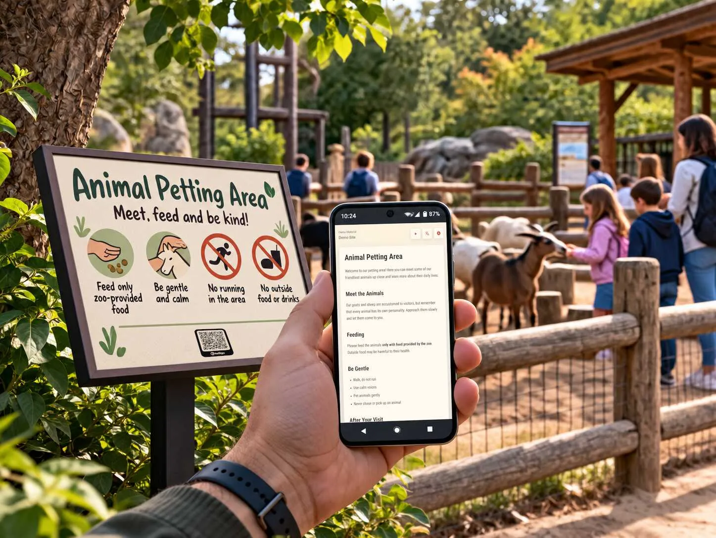 Zoos visitor information example